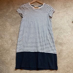 Boden striped color block t shirt dress size 8